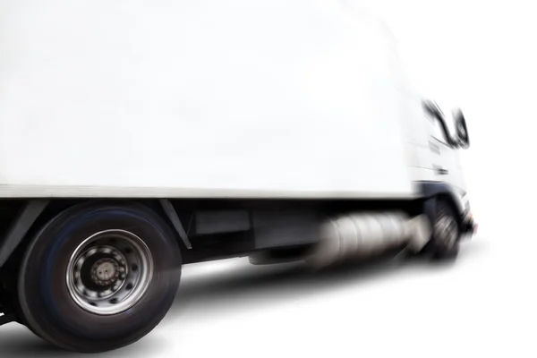 Nákladní automobil izolovaných na bílém — Stock fotografie