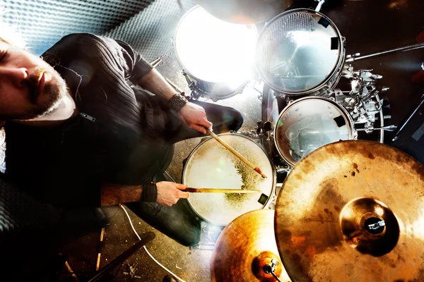 Levande musik och trummis. Musik instrumenterar — Stockfoto