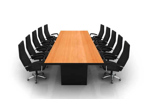 Conference table and chairs — Stok fotoğraf