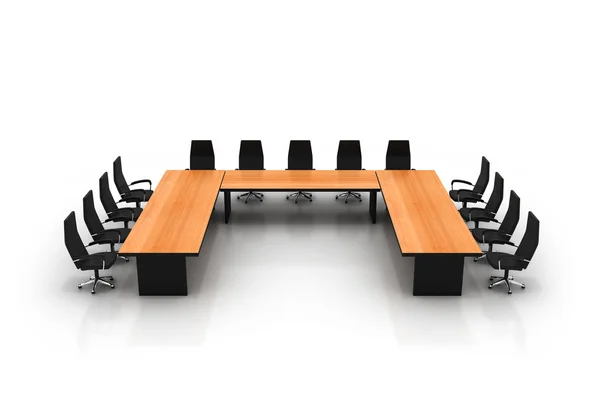 Conference table and chairs — Stock Photo, Image