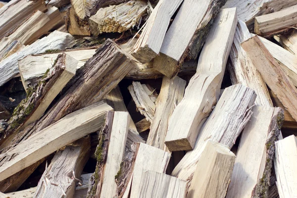 Pile of chopped firewood — Stock Photo, Image