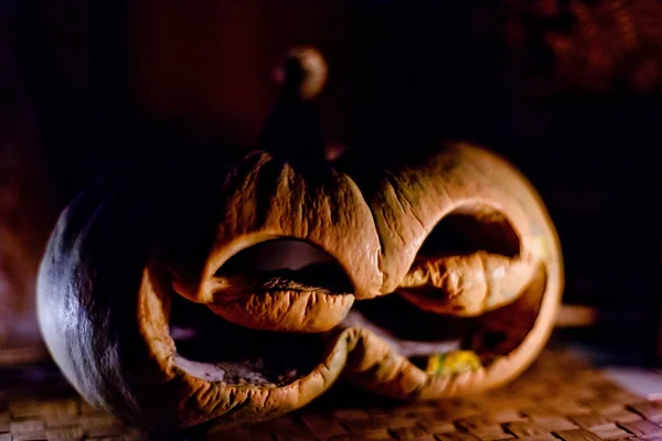 Cabeça de abóbora Halloween Jack — Fotografia de Stock