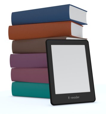 ebook reader concept clipart