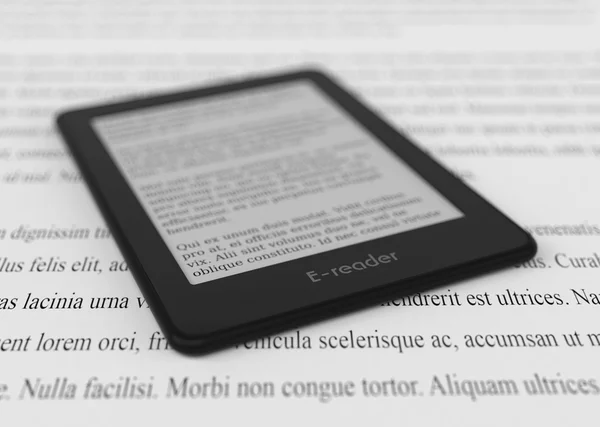 EBook reader koncept — Stockfoto