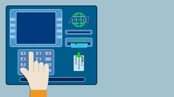 Konzept des Geldautomaten — Stockfoto