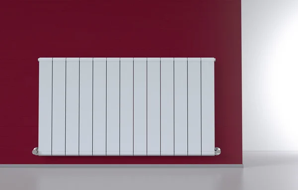 Radiator in a room — Stock Photo, Image