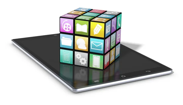 Mobile apps icons — Stock Photo, Image