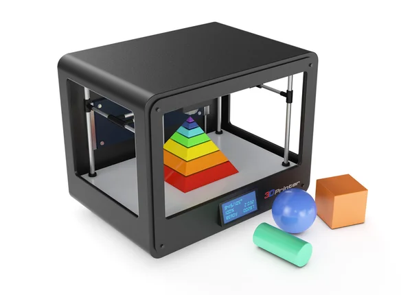 3D цветной принтер — стоковое фото