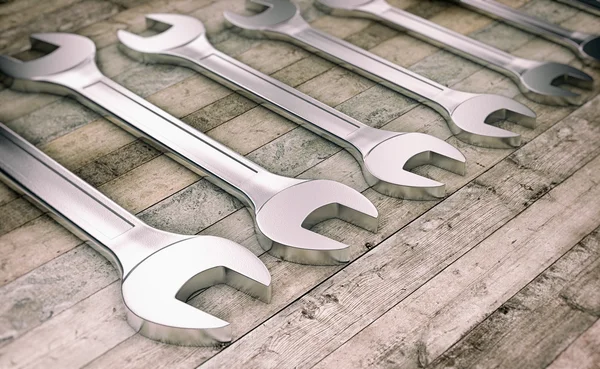 Hardware tools, wrenches — Stock Photo, Image