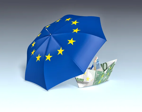 Concept van Europa en de euro munt — Stockfoto
