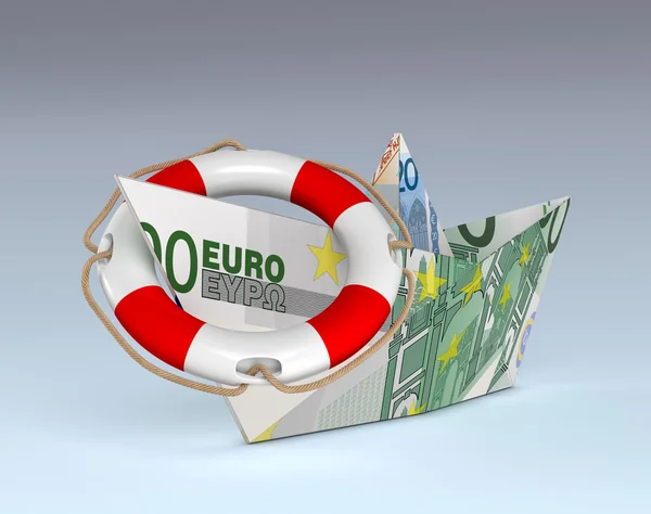 Euro moneta, concetto di investimento sicuro — Foto Stock