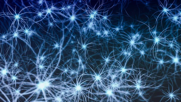 Abstrakter Neuronaler Netzwerkhintergrund Konzept Der Künstlichen Intelligenz Maschinelles Lernen Big — Stockfoto