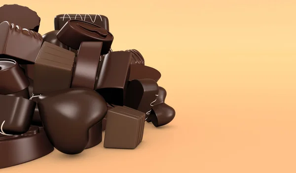 巧克力，巧克力 — 图库照片