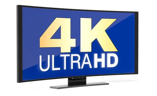 Gebogen tv uhd — Stockfoto