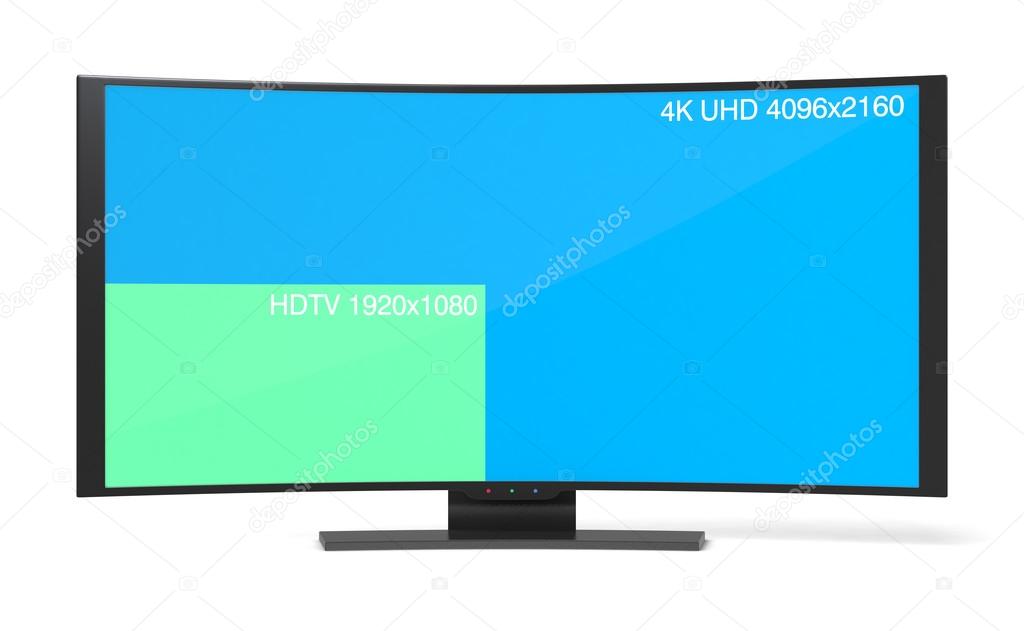 Curved tv uhd