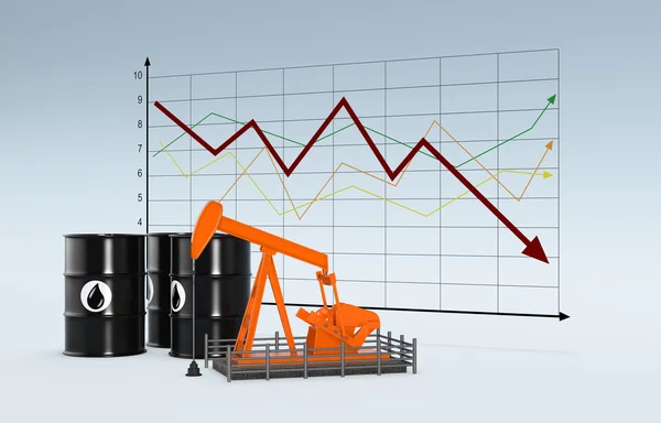 Rynek ropy naftowej — Zdjęcie stockowe