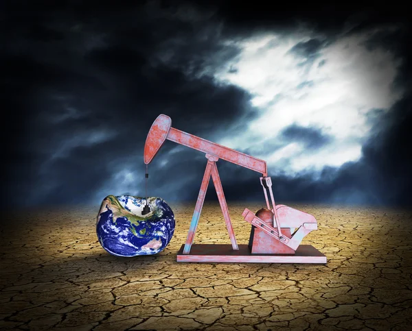 Shortage of oil resources - Elements of this image furnished by — Stock Photo, Image