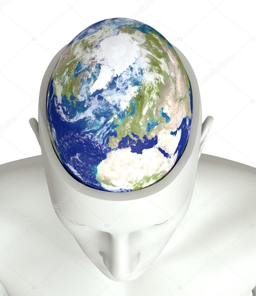 global thinking - Elements of this image furnished by NASA