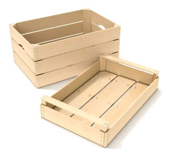 Caixas de madeira — Fotografia de Stock