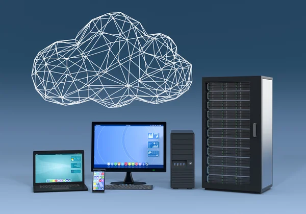 Koncepcja cloud computing — Zdjęcie stockowe