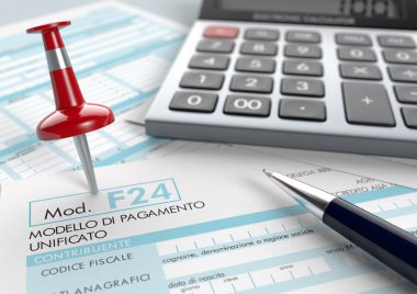 Italian taxes clipart