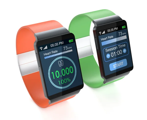 Smartwatch and fitness — Stock Photo, Image