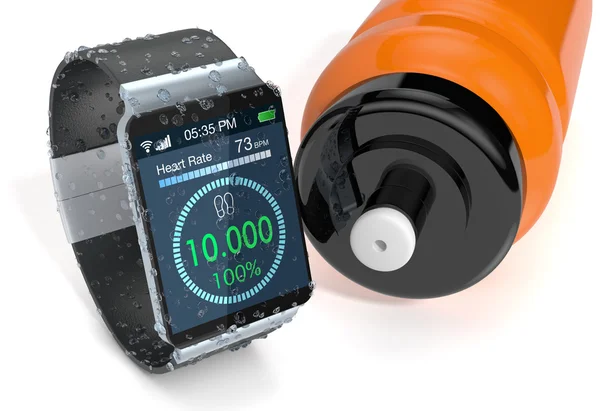 SmartWatch och fitness — Stockfoto