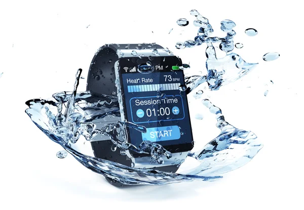 Smartwatch e fitness — Fotografia de Stock