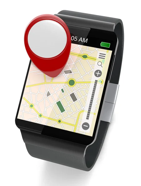 Smartwatch and gps — Stock Photo, Image