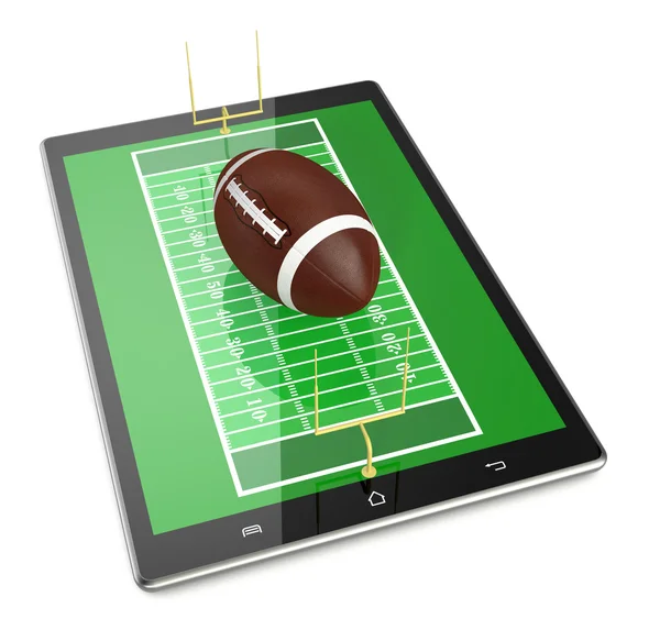 Football et nouvelles technologies de communication — Photo