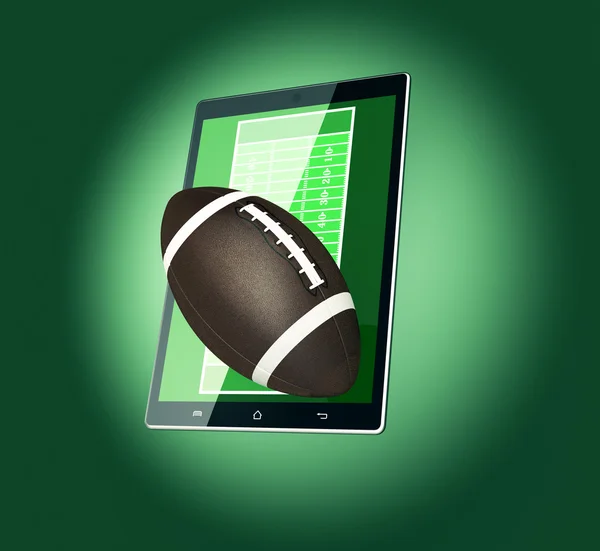Voetbal en nieuwe communicatietechnologie — Stockfoto