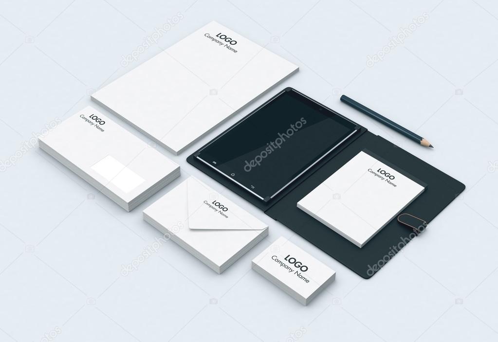 tablet pc and corporate identity