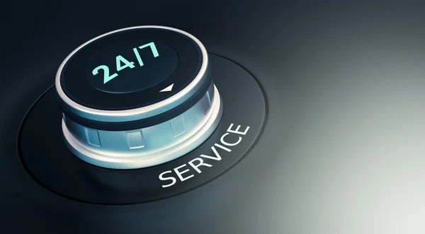 24 7 service concept — Stock Photo, Image