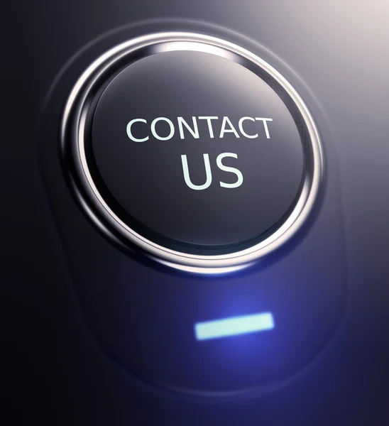 Button with text contact us — Stock Photo, Image