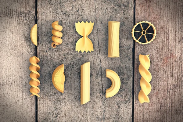 Types of pasta — Stock Photo, Image