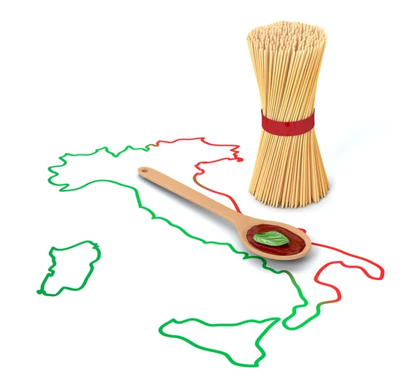 Concept of italian pasta — Stock Photo, Image