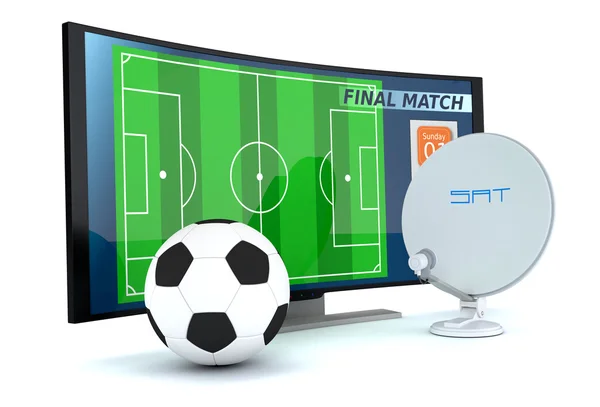 Sport on tv — Stock Photo, Image