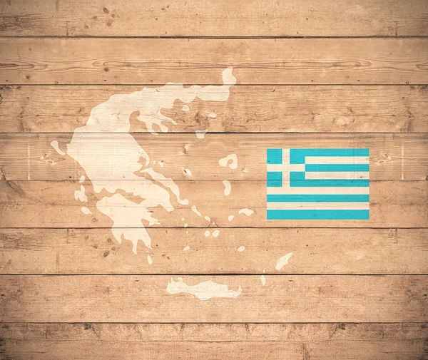 Kaart van Griekenland — Stockfoto