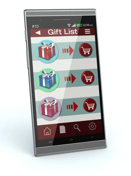 Online winkelen en geschenken — Stockfoto