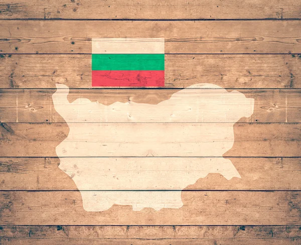 Mapa Bulharska — Stock fotografie