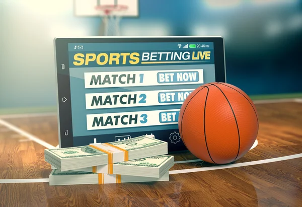 Concept of online sport bets — Stock Photo, Image