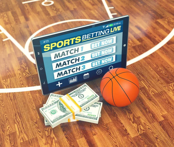 Concept of online sport bets — Stock Photo, Image