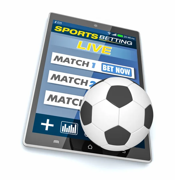 Concept of online sport bets — Stock Photo, Image