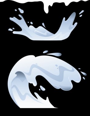 Süt Splash illüstrasyon