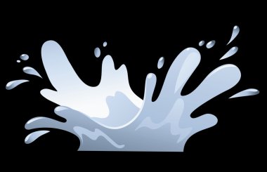 Süt Splash illüstrasyon