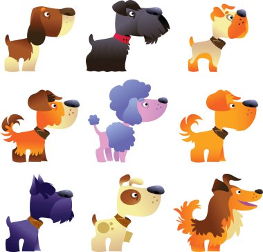 Köpekler vektör set, Bölüm 4