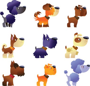 Köpekler vektör set, Bölüm 2