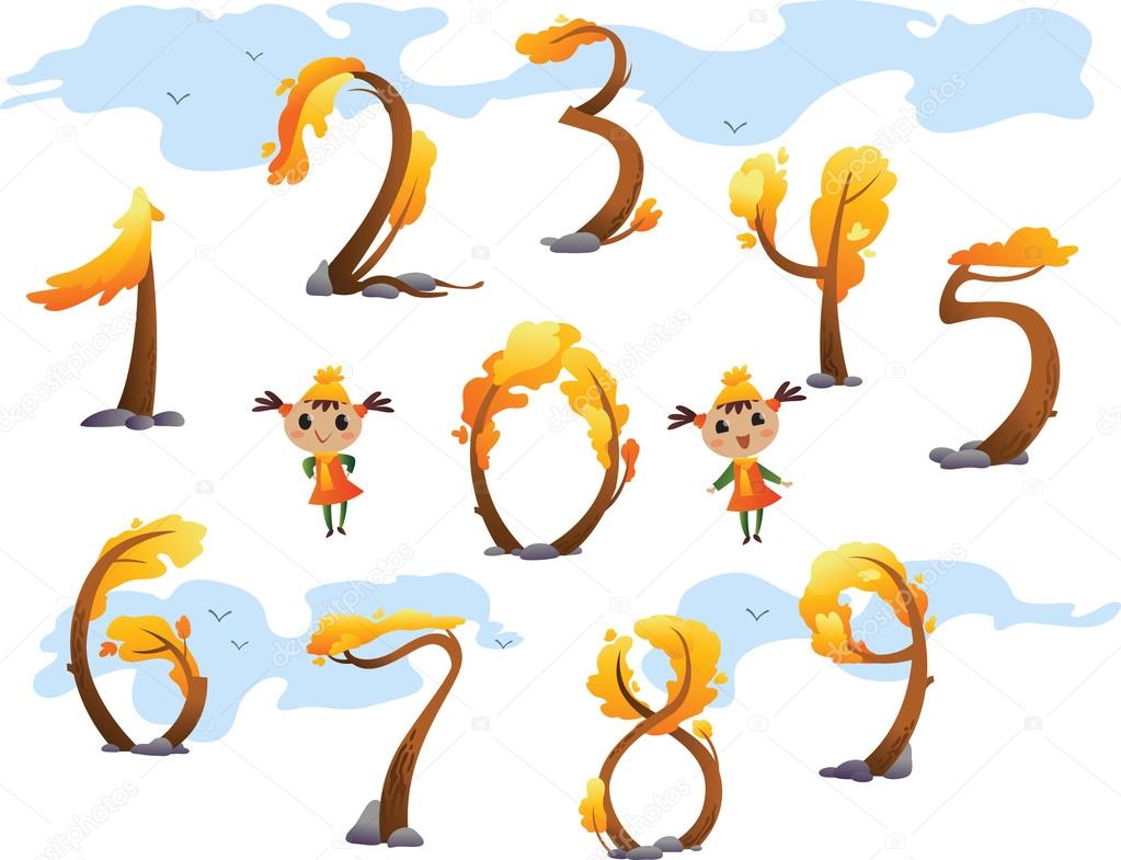 Collection of tree numbers.
