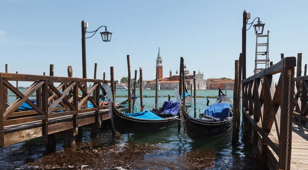 Venice Famous Gondolas Midday Italy — Stock Photo, Image