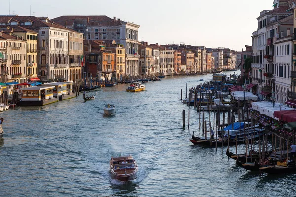 Beautiful Eveninig View Famous Grand Canal Venice Italy — Stock Photo, Image